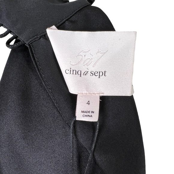 Cinq a Sept Denise Dress in Black NWT Size 4 - Picture 10 of 11